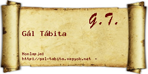 Gál Tábita névjegykártya